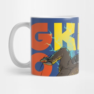 Gojira & Kong on the ocean Mug